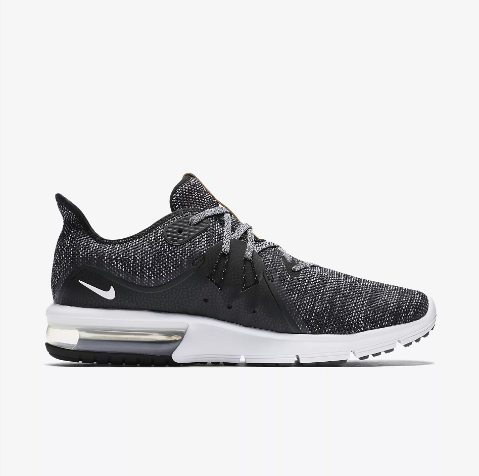 Nike Air Max Sequent 3 Grey Black White Shoes - Click Image to Close